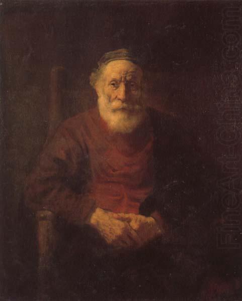 REMBRANDT Harmenszoon van Rijn An Old Man in Red china oil painting image